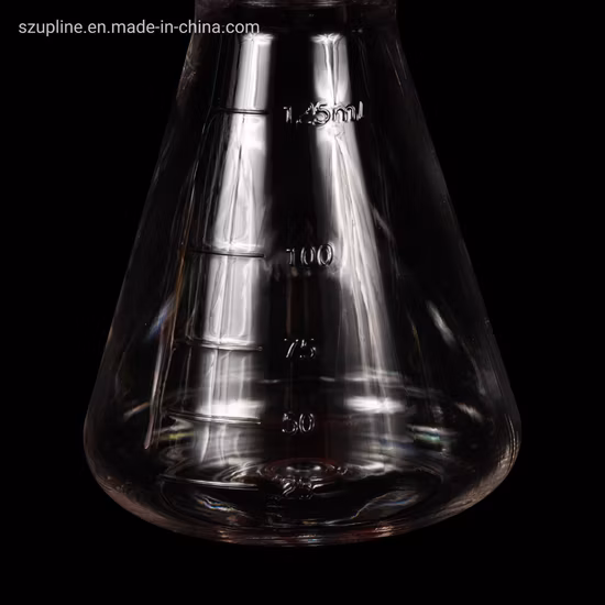 50 100 250 ミリリットル透明ラボ三角フラスコガラス科学ガラス三角フラスコ安全なガラス製品研究所学校供給