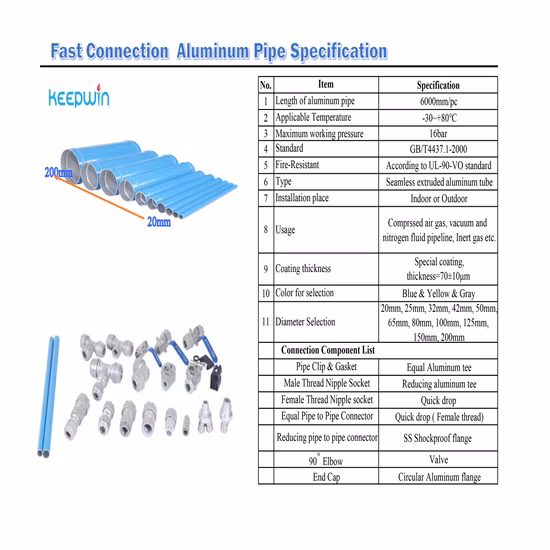148mm Transport Compressed Air Vacuum Inert Gas Safe Durable Distinctive Compressor Alloy Aluminum Tube