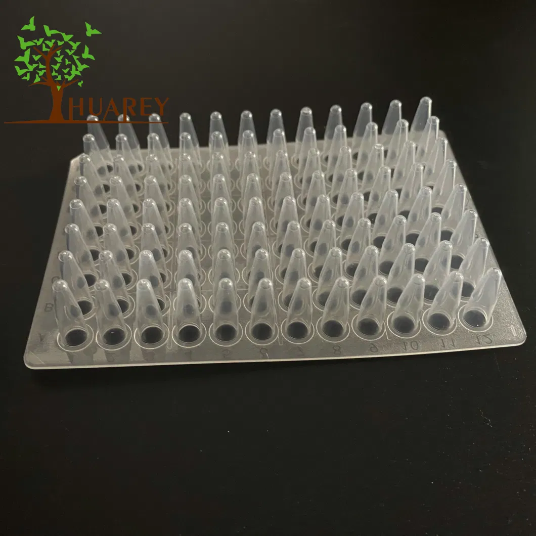 PCR Plate Transparent Lab Plastic Laboratory Plastic 96 Well PCR Plate Transparent