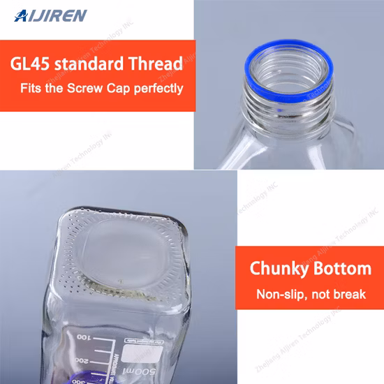 新製品カスタマイズされたカラー Gl45 スクリュー キャップ 250 ミリリットル 500 ミリリットル 1000 ミリリットル 2000 ミリリットルガラス試薬ボトル